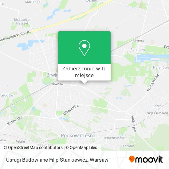 Mapa Usługi Budowlane Filip Stankiewicz