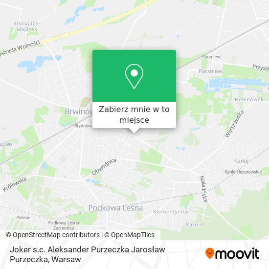 Mapa Joker s.c. Aleksander Purzeczka Jarosław Purzeczka