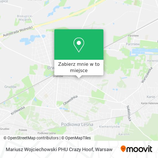 Mapa Mariusz Wojciechowski PHU Crazy Hoof