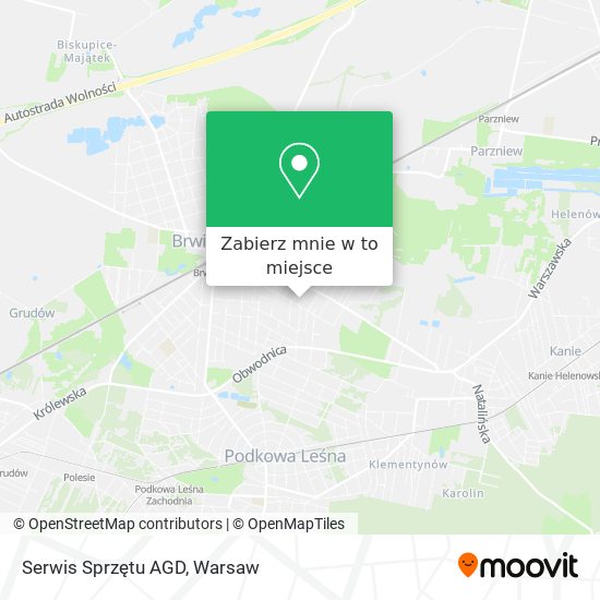 Mapa Serwis Sprzętu AGD