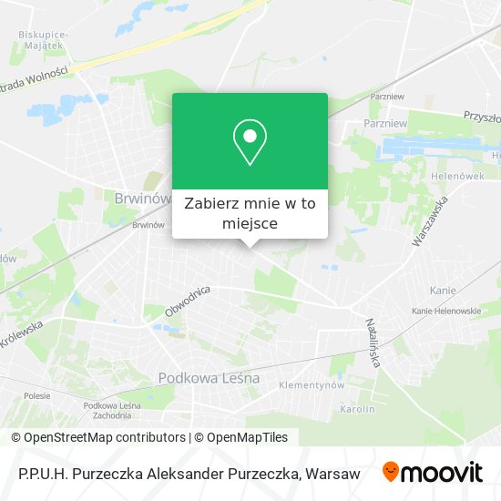 Mapa P.P.U.H. Purzeczka Aleksander Purzeczka