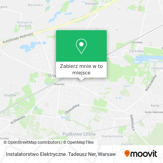 Mapa Instalatorstwo Elektryczne. Tadeusz Ner