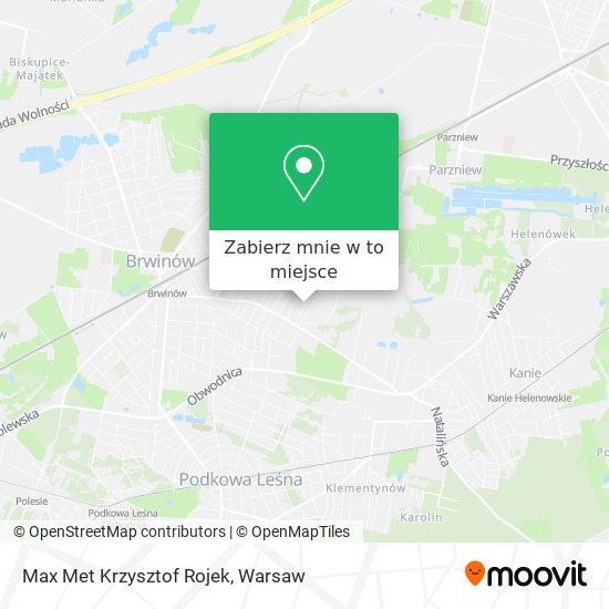 Mapa Max Met Krzysztof Rojek