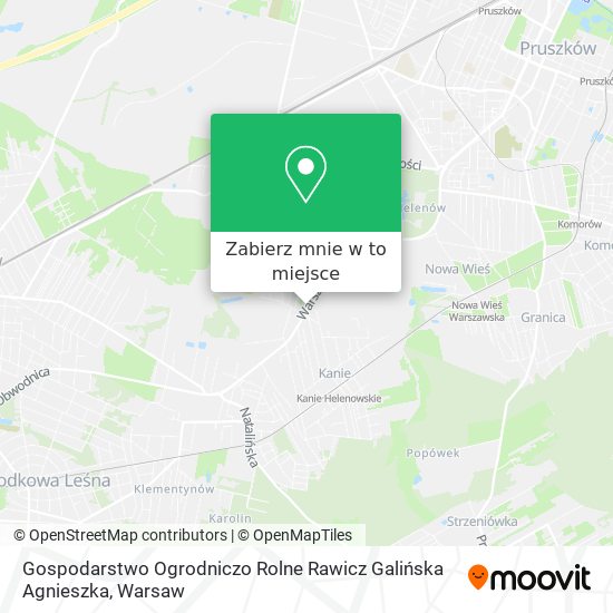 Mapa Gospodarstwo Ogrodniczo Rolne Rawicz Galińska Agnieszka