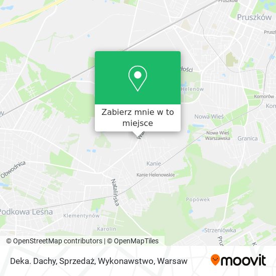 Mapa Deka. Dachy, Sprzedaż, Wykonawstwo