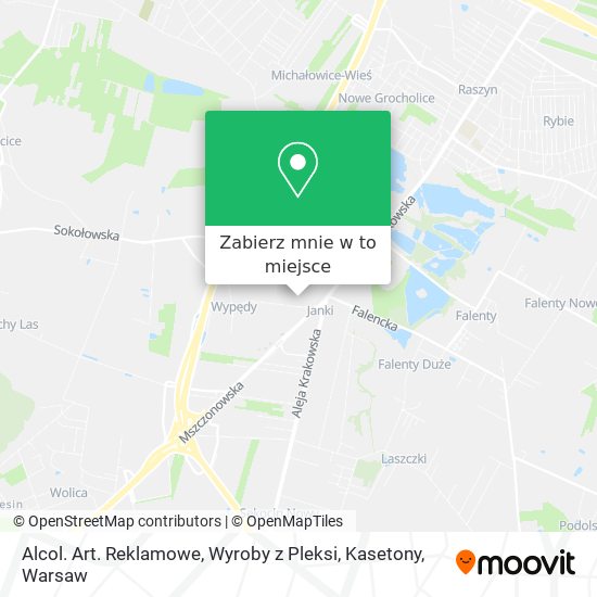 Mapa Alcol. Art. Reklamowe, Wyroby z Pleksi, Kasetony