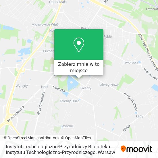 Mapa Instytut Technologiczno-Przyrodniczy Biblioteka Instytutu Technologiczno-Przyrodniczego