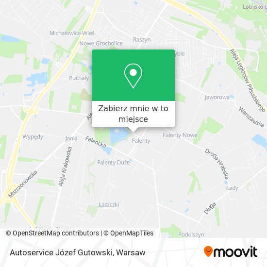 Mapa Autoservice Józef Gutowski