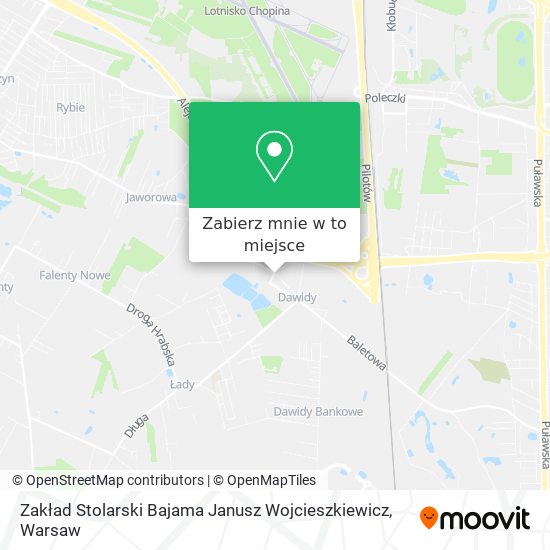 Mapa Zakład Stolarski Bajama Janusz Wojcieszkiewicz