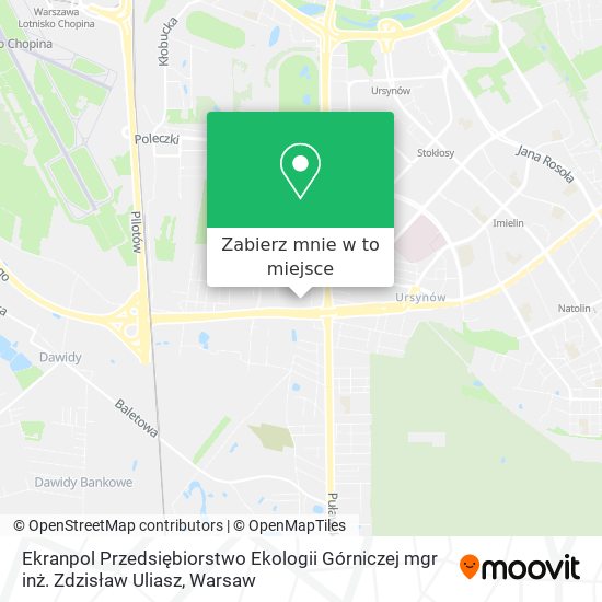 Mapa Ekranpol Przedsiębiorstwo Ekologii Górniczej mgr inż. Zdzisław Uliasz