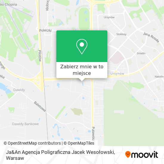 Mapa Ja&An Agencja Poligraficzna Jacek Wesołowski