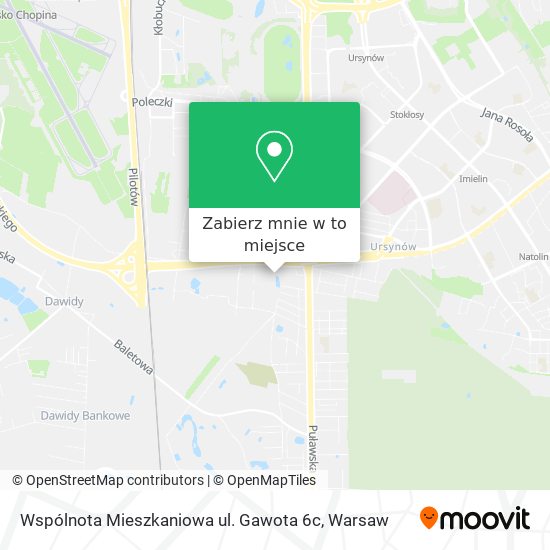 Mapa Wspólnota Mieszkaniowa ul. Gawota 6c