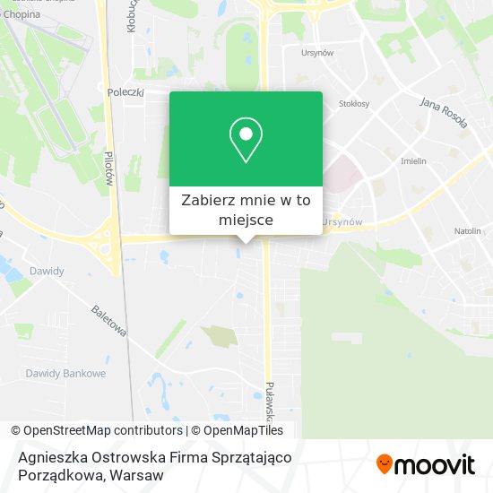 Mapa Agnieszka Ostrowska Firma Sprzątająco Porządkowa