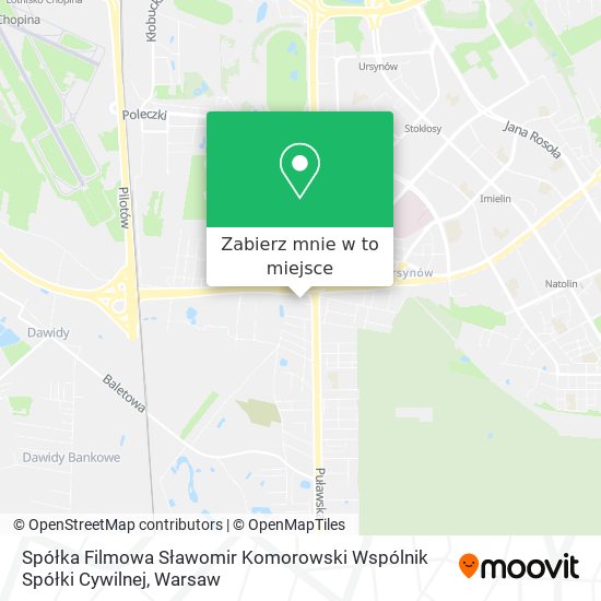 Mapa Spółka Filmowa Sławomir Komorowski Wspólnik Spółki Cywilnej