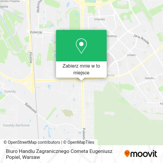 Mapa Biuro Handlu Zagranicznego Cometa Eugeniusz Popiel