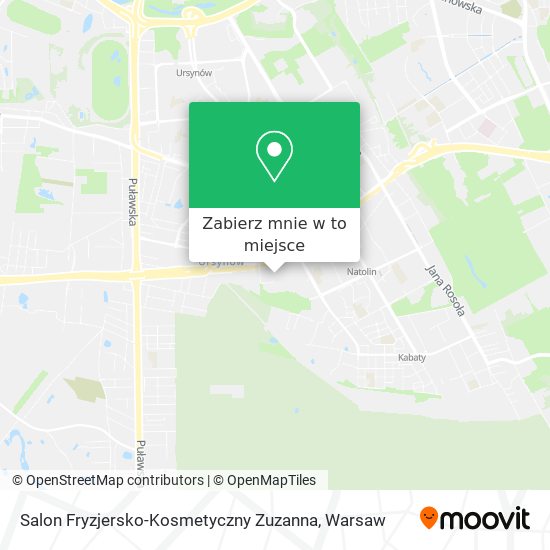 Mapa Salon Fryzjersko-Kosmetyczny Zuzanna