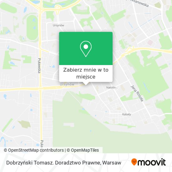 Mapa Dobrzyński Tomasz. Doradztwo Prawne