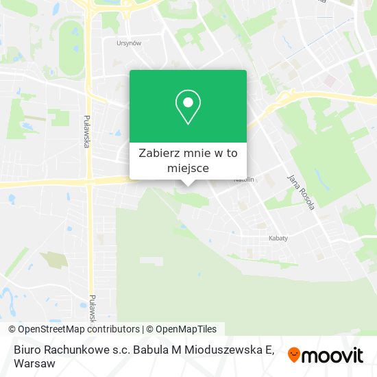 Mapa Biuro Rachunkowe s.c. Babula M Mioduszewska E