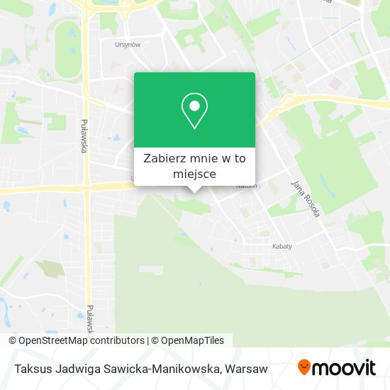 Mapa Taksus Jadwiga Sawicka-Manikowska