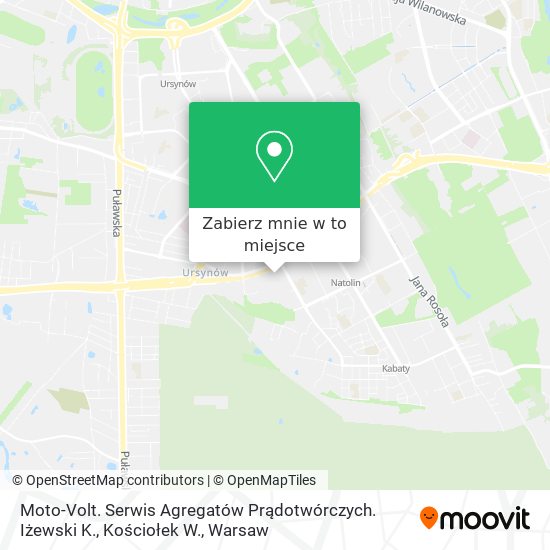 Mapa Moto-Volt. Serwis Agregatów Prądotwórczych. Iżewski K., Kościołek W.