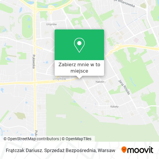 Mapa Frątczak Dariusz. Sprzedaż Bezpośrednia