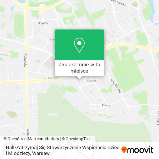 Mapa Halt-Zatrzymaj Się Stowarzyszenie Wspierania Dzieci i Młodzieży