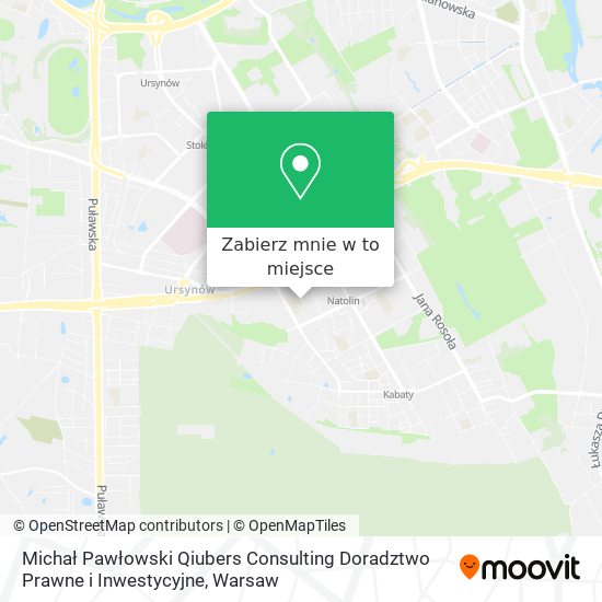 Mapa Michał Pawłowski Qiubers Consulting Doradztwo Prawne i Inwestycyjne