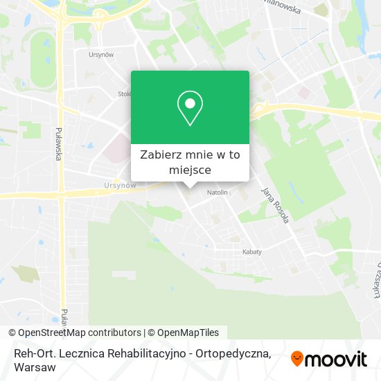 Mapa Reh-Ort. Lecznica Rehabilitacyjno - Ortopedyczna