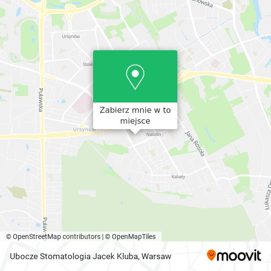 Mapa Ubocze Stomatologia Jacek Kluba