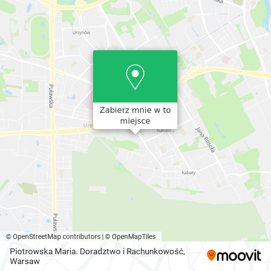 Mapa Piotrowska Maria. Doradztwo i Rachunkowość