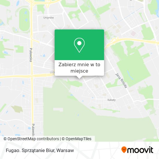 Mapa Fugao. Sprzątanie Biur