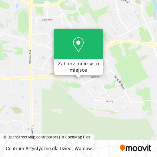 Mapa Centrum Artystyczne dla Dzieci