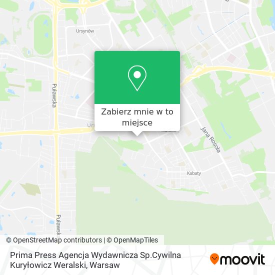 Mapa Prima Press Agencja Wydawnicza Sp.Cywilna Kuryłowicz Weralski