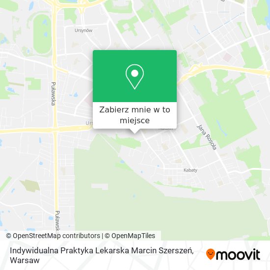 Mapa Indywidualna Praktyka Lekarska Marcin Szerszeń