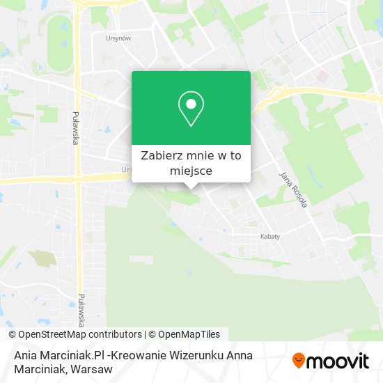 Mapa Ania Marciniak.Pl -Kreowanie Wizerunku Anna Marciniak