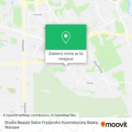 Mapa Studio Beauty Salon Fryzjersko Kosmetyczny Beata