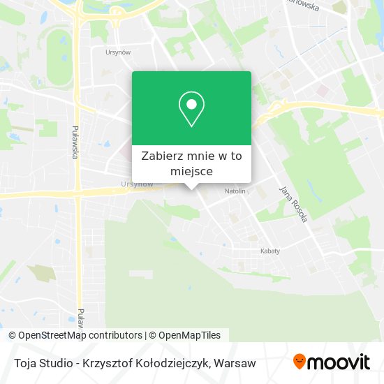 Mapa Toja Studio - Krzysztof Kołodziejczyk