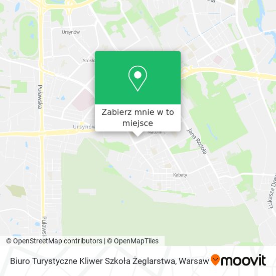 Mapa Biuro Turystyczne Kliwer Szkoła Żeglarstwa