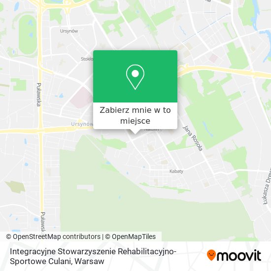 Mapa Integracyjne Stowarzyszenie Rehabilitacyjno-Sportowe Culani