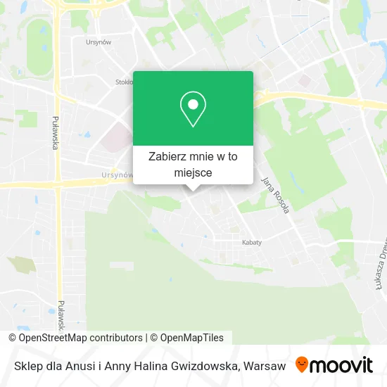 Mapa Sklep dla Anusi i Anny Halina Gwizdowska