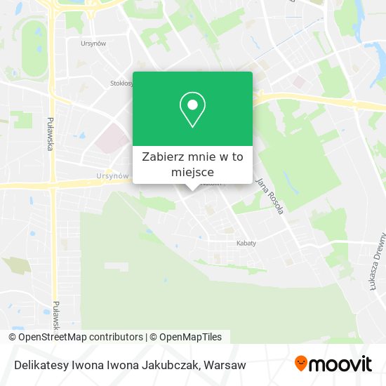 Mapa Delikatesy Iwona Iwona Jakubczak