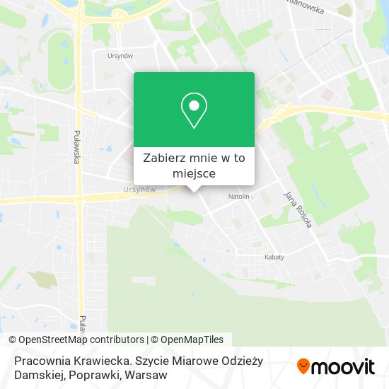 Mapa Pracownia Krawiecka. Szycie Miarowe Odzieży Damskiej, Poprawki