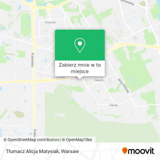 Mapa Tłumacz Alicja Matysiak