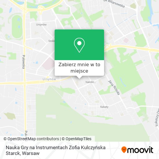 Mapa Nauka Gry na Instrumentach Zofia Kulczyńska Starck