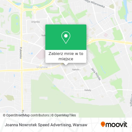 Mapa Joanna Nowrotek Speed Advertising