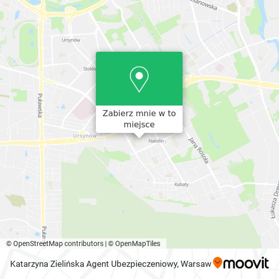 Mapa Katarzyna Zielińska Agent Ubezpieczeniowy