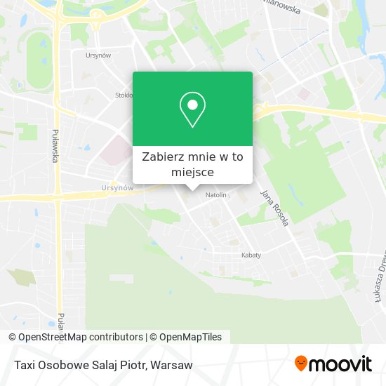 Mapa Taxi Osobowe Salaj Piotr