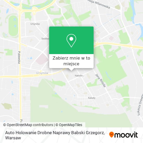 Mapa Auto Holowanie Drobne Naprawy Babski Grzegorz