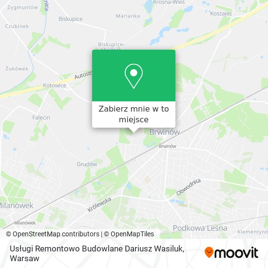 Mapa Usługi Remontowo Budowlane Dariusz Wasiluk