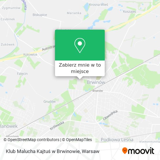 Mapa Klub Malucha Kajtuś w Brwinowie